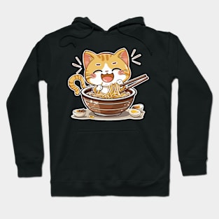 Cute Kawaii Ramen Cat 05 Hoodie